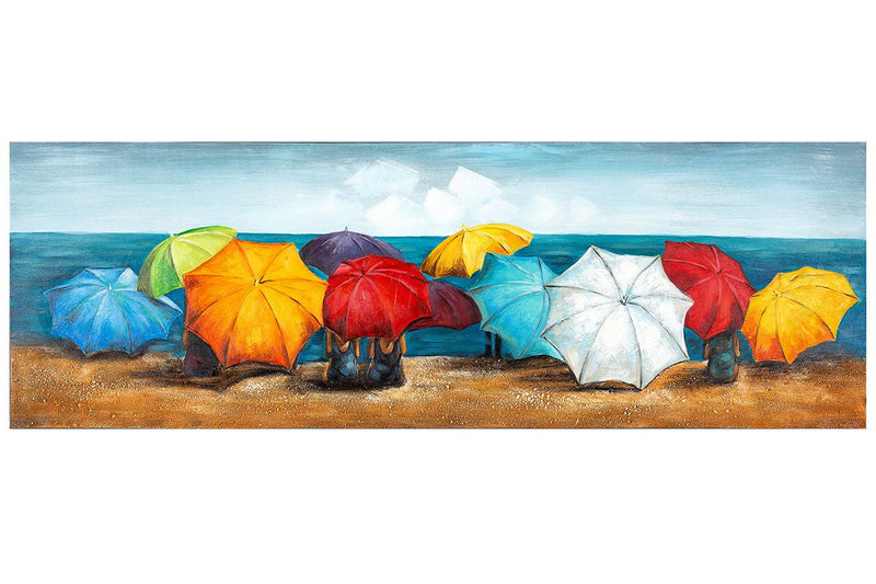 Picture painting Rimini colorful sand as a 3D element width 150cm