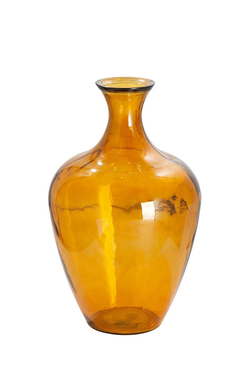 Glas Bodenvase Arturo amber Höhe 65cm