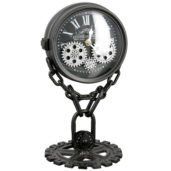 Uhr doppelseitige Tischuhr Chain Höhe 33cm