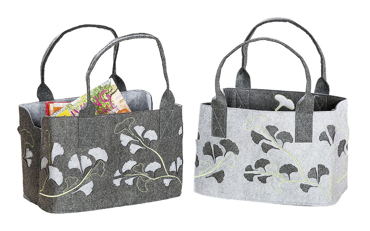 Felt bag Lotus Laser shopping bag tote bag, handbag, shopping bag