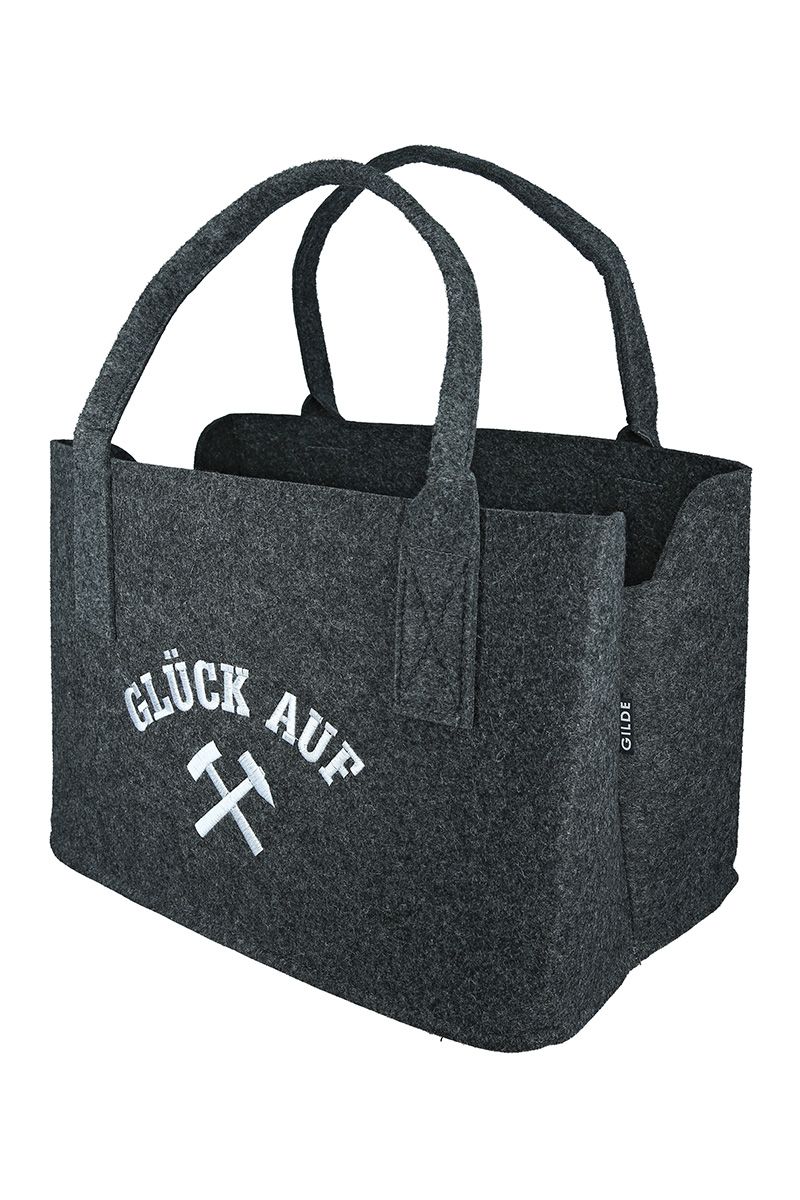 Milieuvriendelijke vilten tas in een set van 2 – Glück auf Shopper Ruhrpott