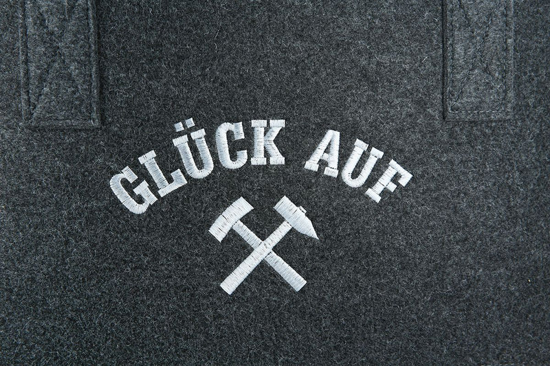Milieuvriendelijke vilten tas in een set van 2 – Glück auf Shopper Ruhrpott