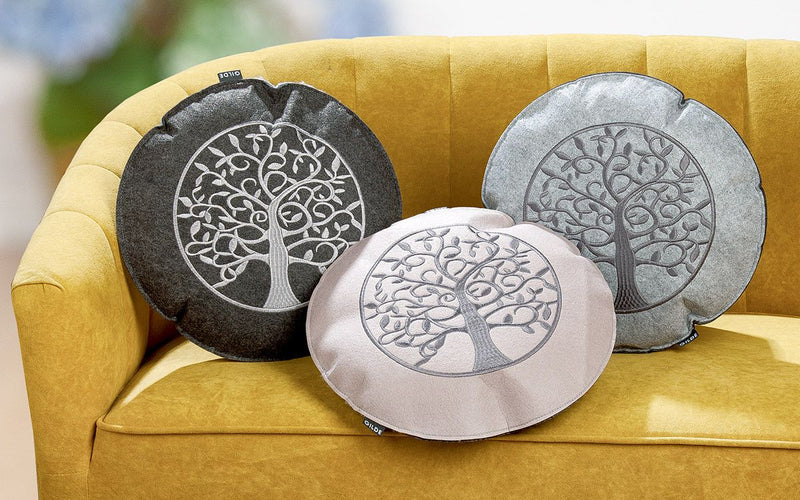 6-part fabric tree of life cushion around 40cm