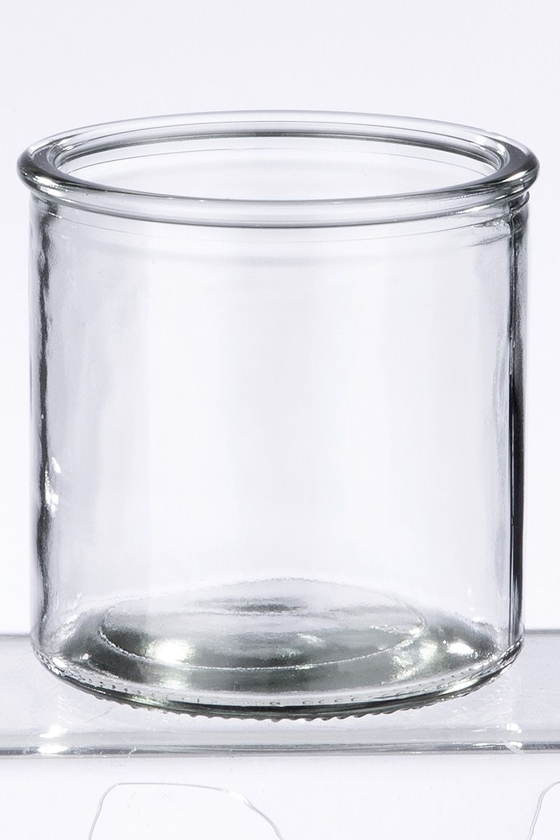 Deko Laterne Bonaire mit Glas Einsatz naturfarben geflochten mit Kordel H 57cm