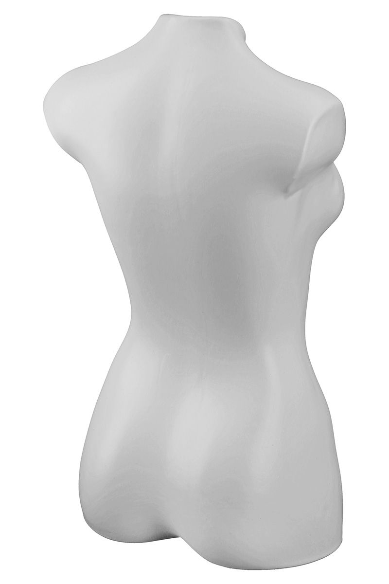 Keramiek XL vaas "White Lady" mat wit Deco Exclusive hoogwaardige vaas hoogte 25cm dameslichaam