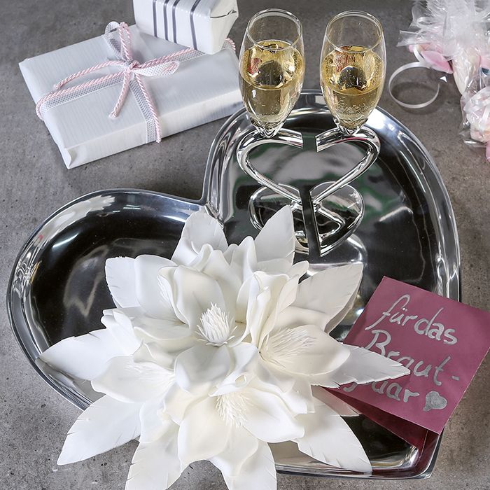 Set van 2 champagneglas champagneglas Love Valentijnsdag cadeau-idee