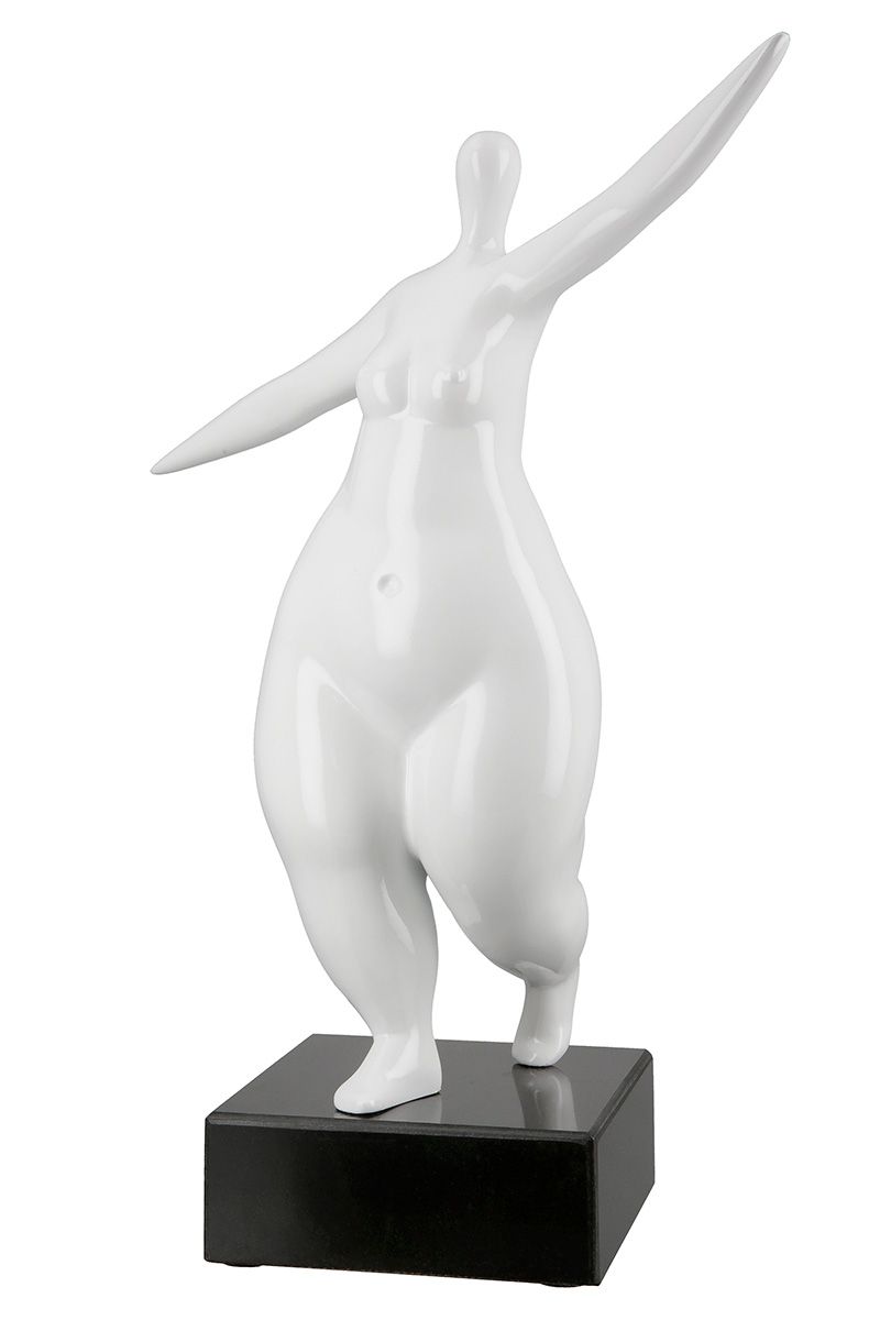 Lady - a beautiful sculpture on a marble base