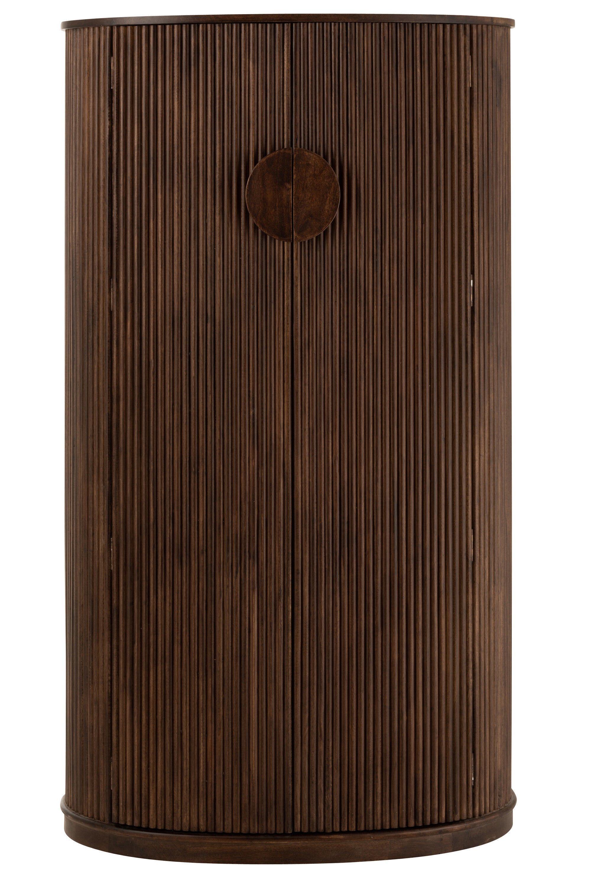 Exquisite design and functionality are combined in the handmade bar cabinet Reyi made of mango wood