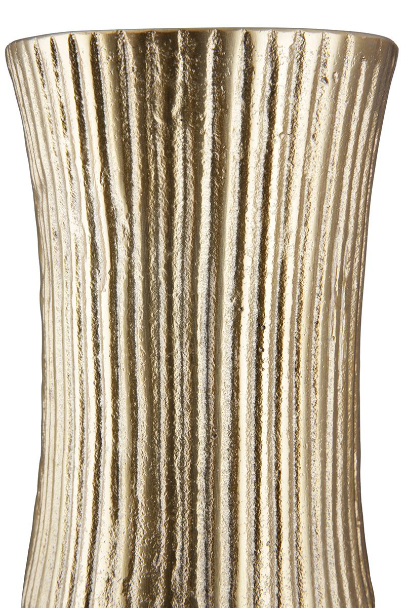 Decorative vase "Face" gold-colored - unique design with multiple faces