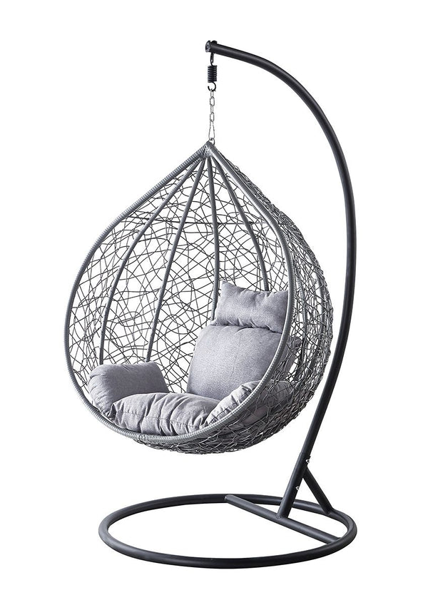 Metal Hanging Chair 'Style' – Grey, 130kg, Indoor/Outdoor