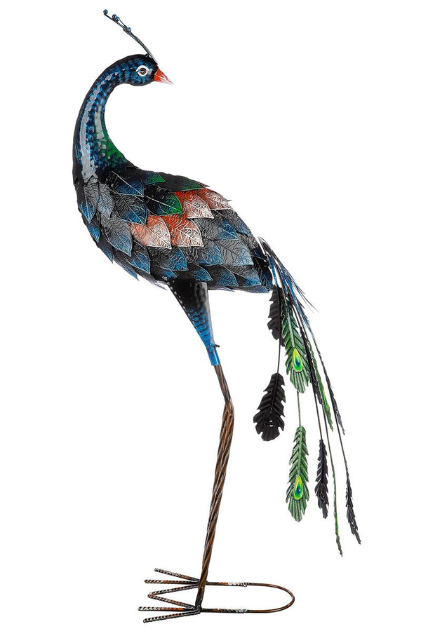 Metall Pfau Gartendekoration Höhe 78cm