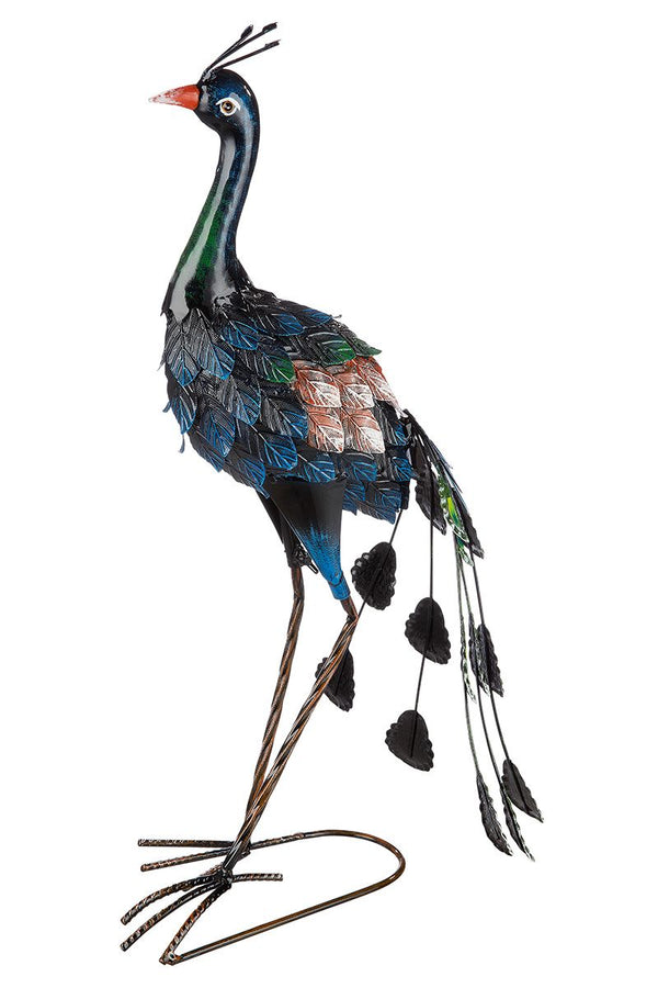 Metall Pfau Gartendekoration Höhe 57cm