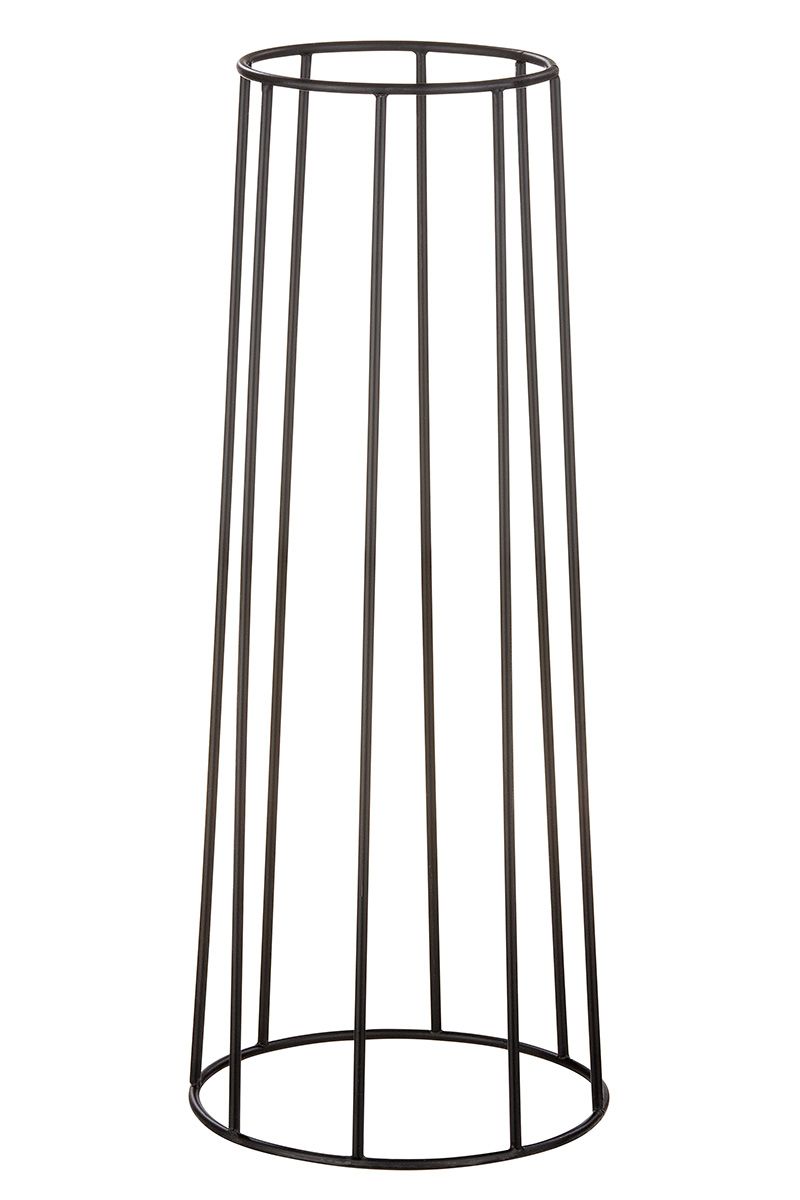 Aluminum plant column Trento golden with iron frame height 70cm
