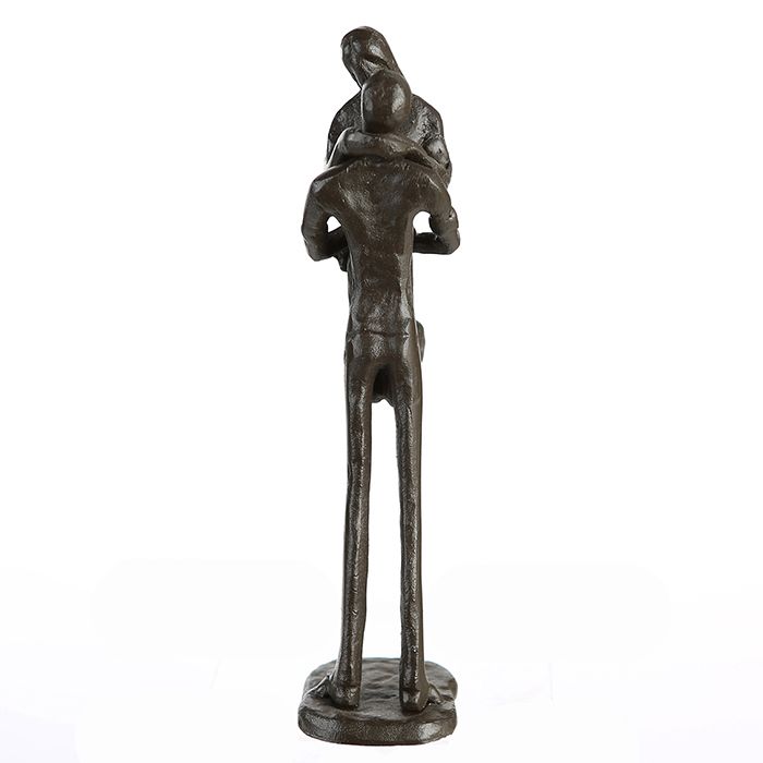 MF Design Skulptur Kissing aus Eisen brüniert Höhe 19cm Romantiker Geschenkidee
