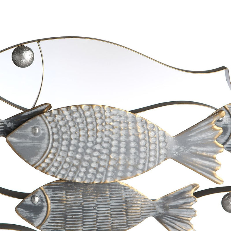 3D wall decoration object school of fish Pesce