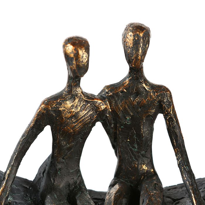 Skulptur Moon mit Spruchanhänger Ein Geschenk für Romantiker