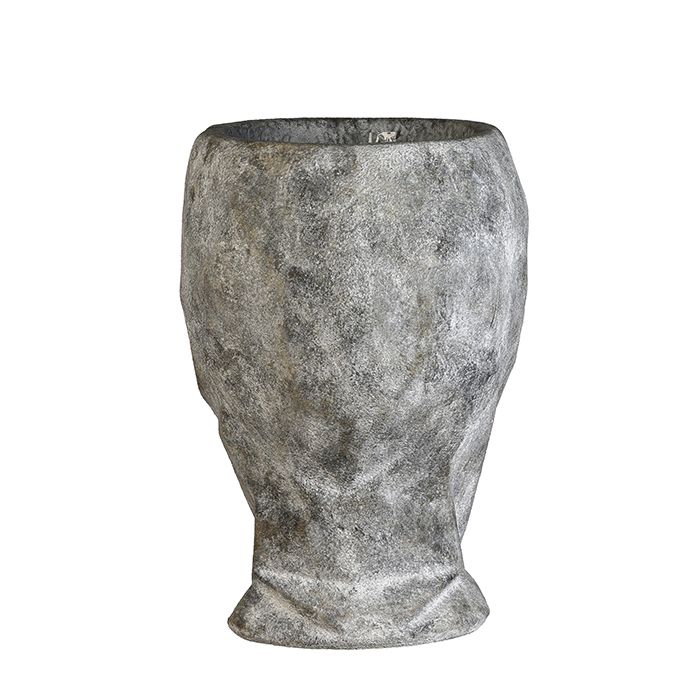 Pflanzgefäß Outdoor Head Betonoptik mit Oberflächenstruktur Höhe 45cm