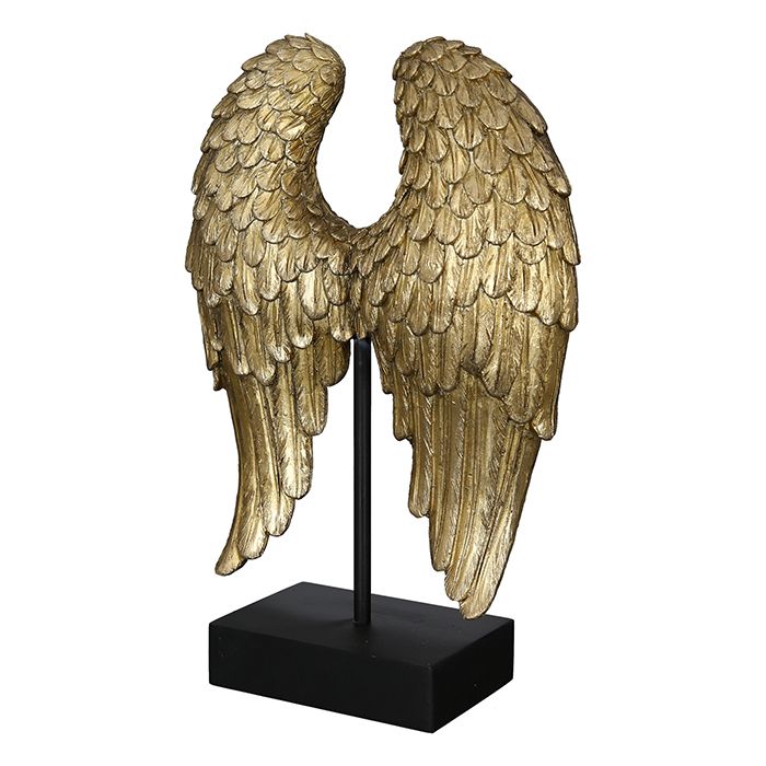 Skulptur Wing antik goldfarben oder silberfarben Engelsflügel