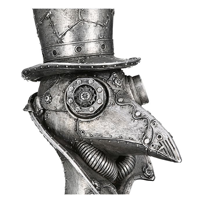 Poly sculptuur Steampunk Kraai hoogte 23cm