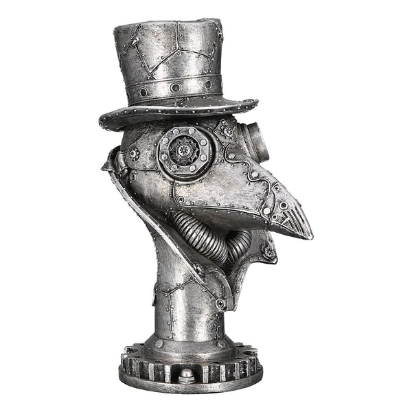 Poly sculptuur Steampunk Kraai hoogte 23cm