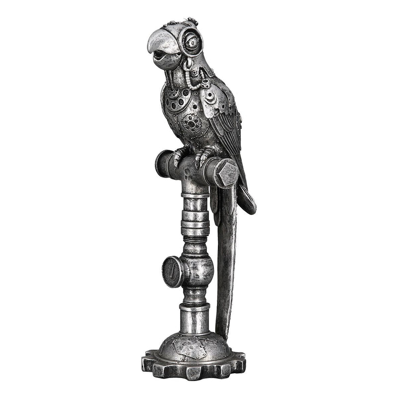 Poly sculptuur Steampunk Papegaai papegaai hoogte 30,5cm