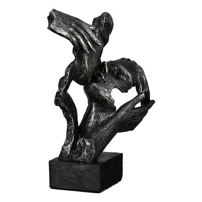 Skulptur Antikfinish küssendes Pärchen Liebespaar