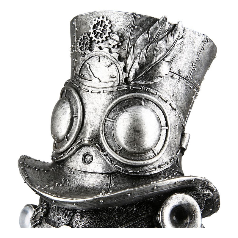 Set van 2 polysculpturen Steampunk Tom Cat Tom de kat hoogte 22,5cm