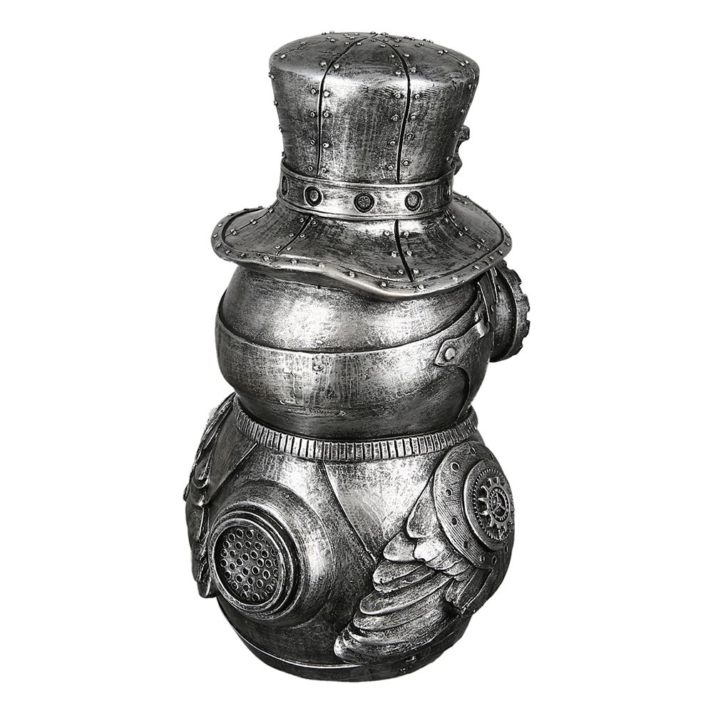 Set of 2 poly sculpture Steampunk Owl the owl height 23cm
