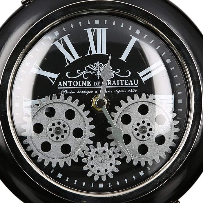 Uhr doppelseitige Tischuhr Chain Höhe 33cm