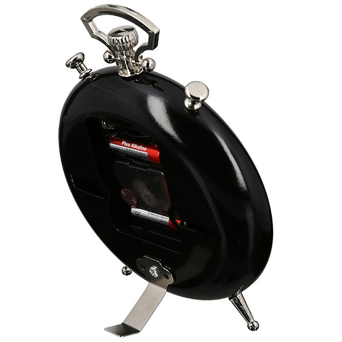 Table clock transmission with moving gears
