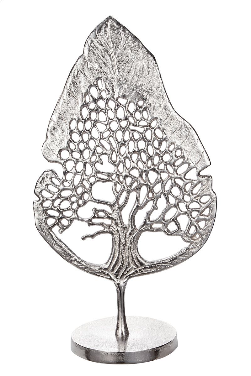Elegance Qualitäts Skulptur „Tree“ Lebensbaum Aluminium