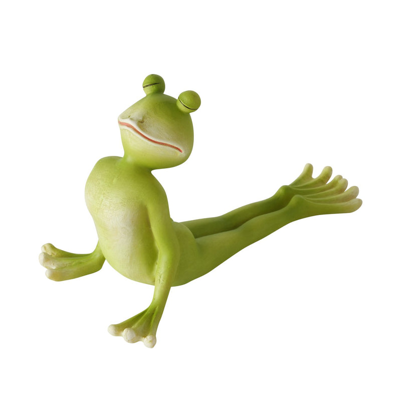 3er Set Yoga-Froschfiguren – Handbemalt in meditierenden Yoga-Posen