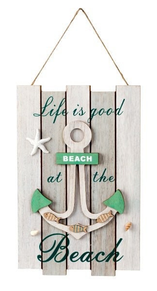 Houten Bord Maritiem Bord met Anker voor Hangende Strandbar Decoratie Feestdecoratie Maritiem