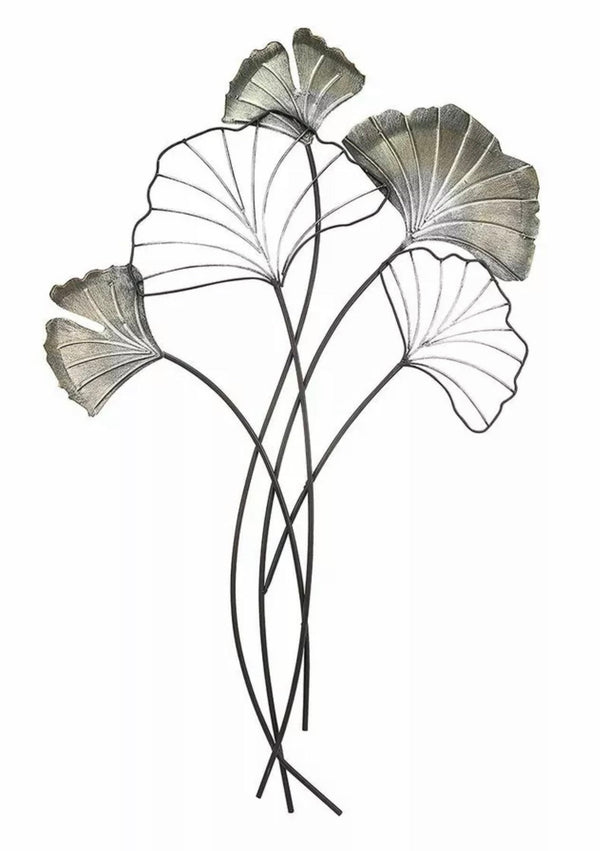 Ginkgo tak wandreliëf – Gouden elegantie voor uw muren