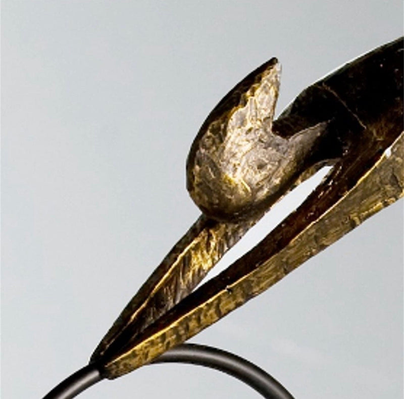 Exclusive "Racer" racing bike bronze sculpture with inspiring saying pendant