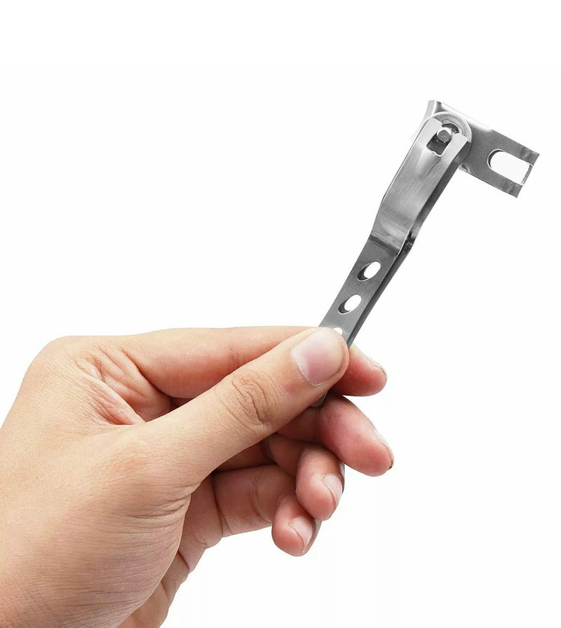 Nail clippers 9.9 cm stainless steel toenail and fingernail clippers 360 degrees with swivel head Also ideal for seniors
