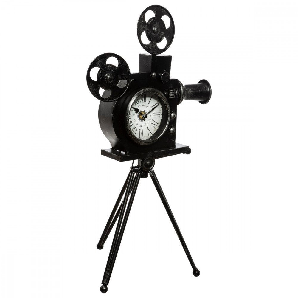 Nostalgische Videokamera Camcorder Standuhr Deko