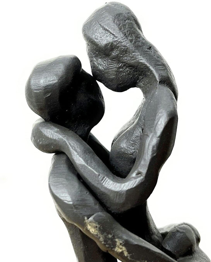 MF Design Skulptur Kissing aus Eisen brüniert Höhe 19cm Romantiker Geschenkidee