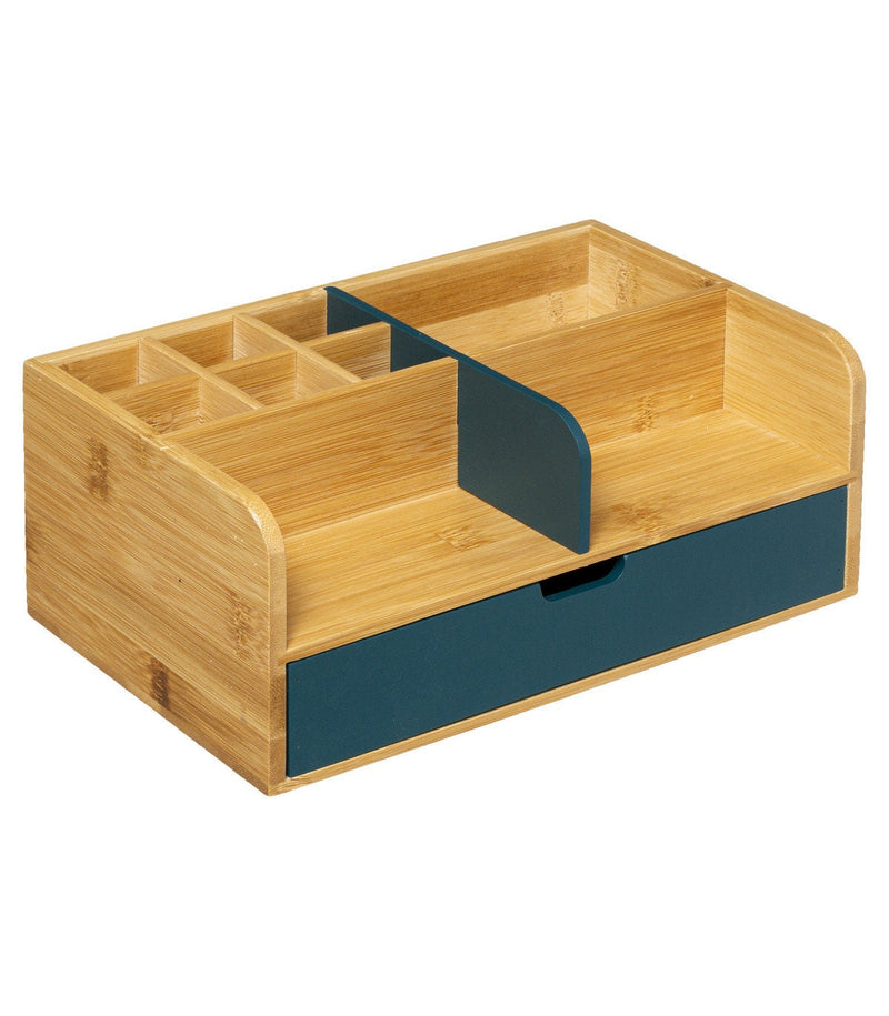 Mex desk office organizer 1 drawer drawer box made of 100% bamboo wood in different colors