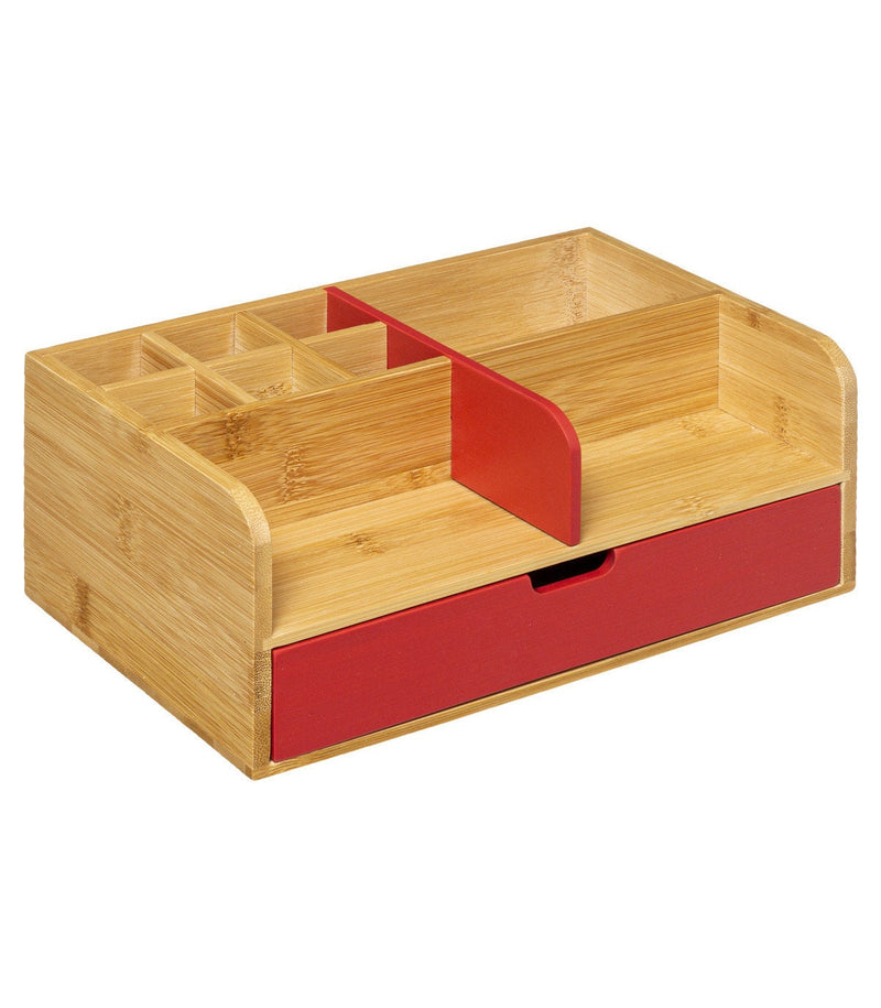 Mex desk office organizer 1 drawer drawer box made of 100% bamboo wood in different colors