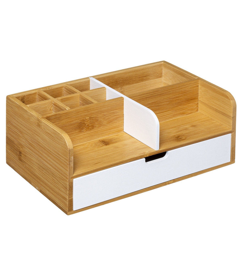 Mex desk office organizer 1 drawer drawer box made of 100% bamboo wood in different colors