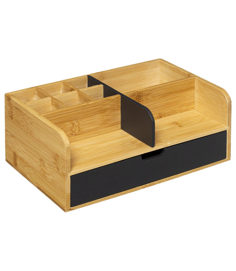Mex desk office organizer 1 drawer drawer box made of 100% bamboo wood in different colors