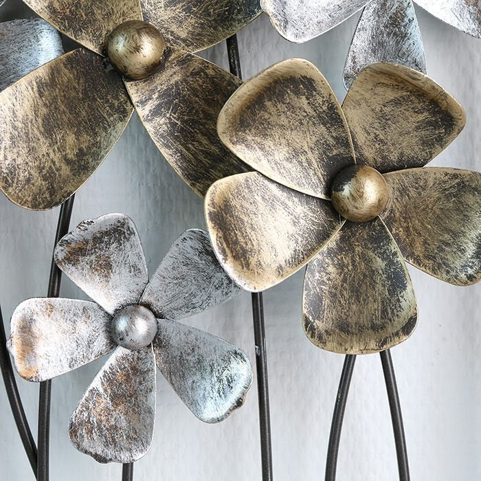 3D Bild Metalldeko Metall Metallbild Dekoration Breite 80cm