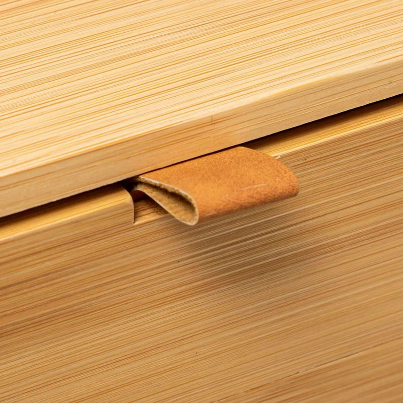 MEX Schreibtisch Büro Organizer aus 100% Bambus Holz mit 2 Schubladen