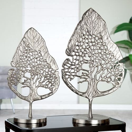 Elegance Qualitäts Skulptur „Tree“ Lebensbaum Aluminium