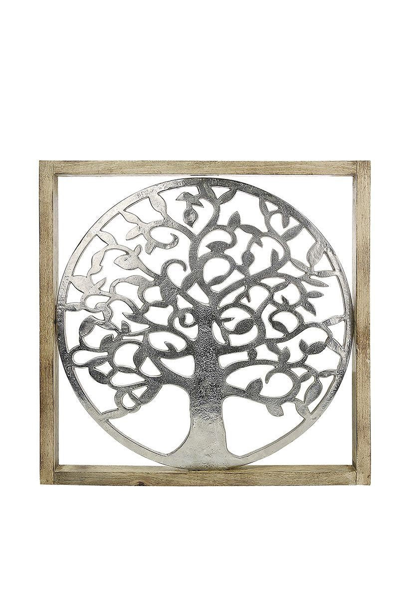 Alu Lebensbaum Rahmen 60cm Wanddekoration