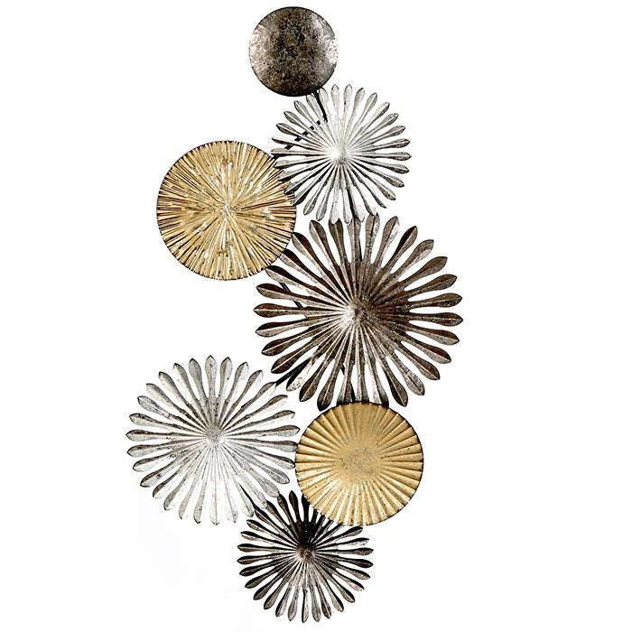 3D Bild Wanddeko SUNSHINE Rustic mit runden Objekten Breite 88cm