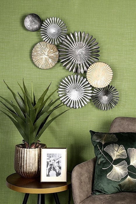 3D Bild Wanddeko SUNSHINE Rustic mit runden Objekten Breite 88cm