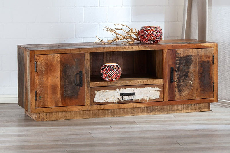 Einzigartiges XXL Sideboard "REXO" aus Altholz - natürliche Schönheit und Unikat für Ihr Wohnzimmer