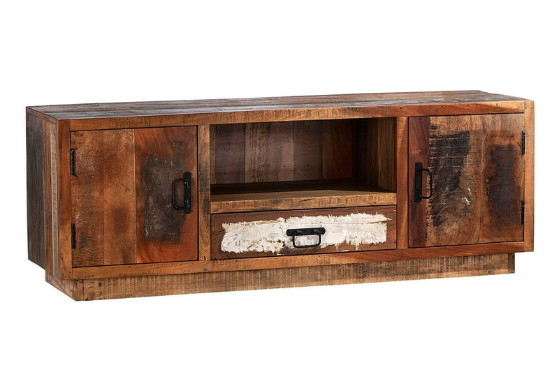 Einzigartiges XXL Sideboard "REXO" aus Altholz - natürliche Schönheit und Unikat für Ihr Wohnzimmer